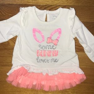 “Some Bunny loves me” baby girl shirt 🐰